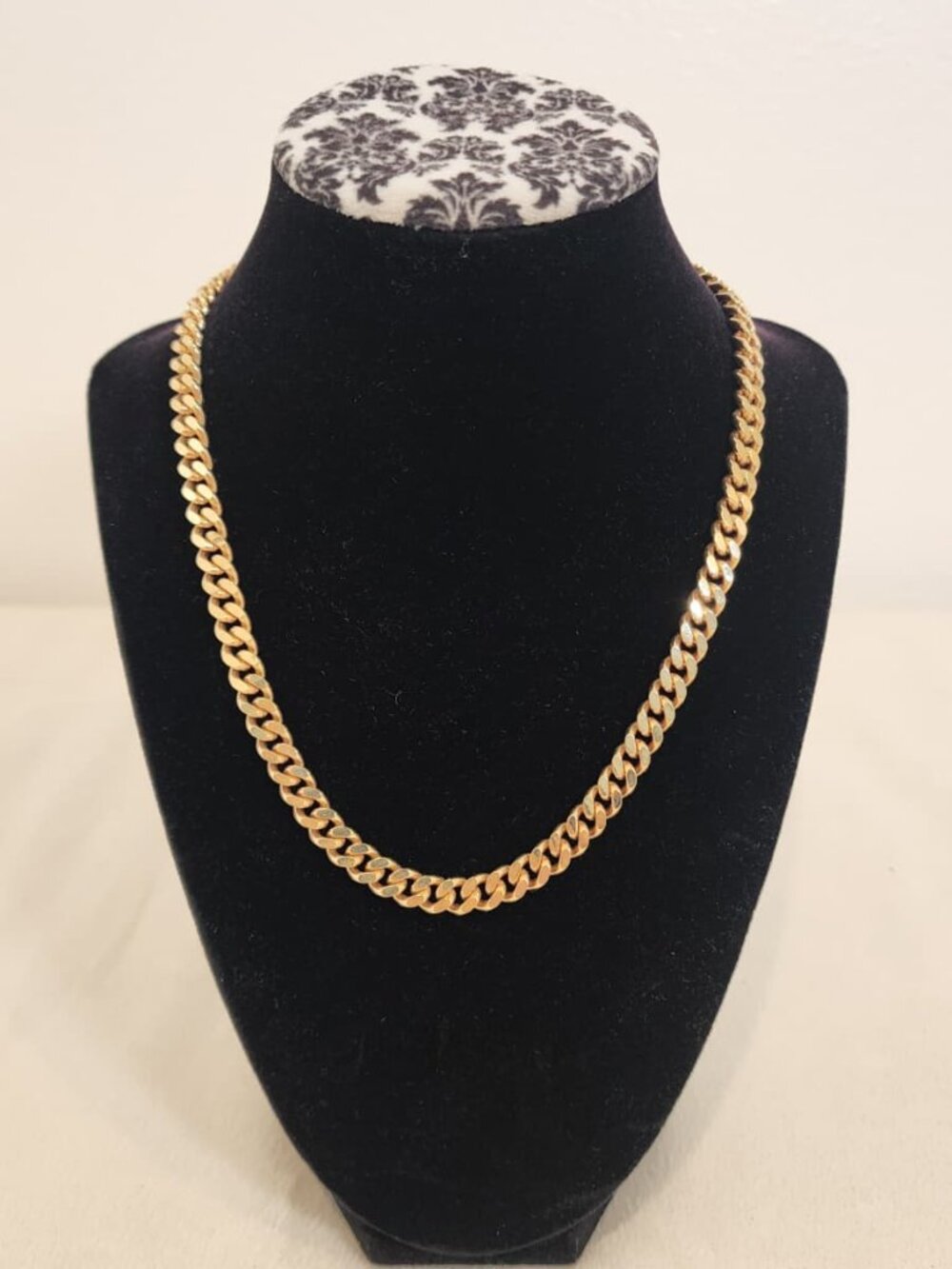 Christian Dior Heavy Gold-plated Cuban Curb Link Chain Necklace